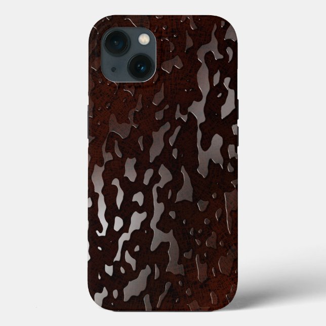 Water Drops: Stump Water on Wood Grain Case-Mate iPhone Case (Back)