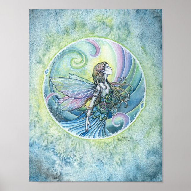 Water Element Fairy Poster Print by Molly Harrison (Front)