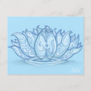 Water Elemental Lotus Postcard