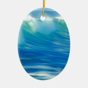 Water Emerald Wave Olympic National Park Ceramic Tree Decoration