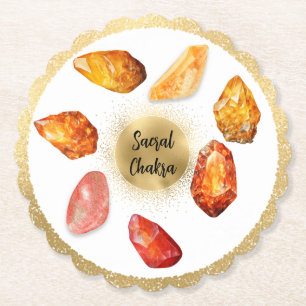 *~* Water Emoto  Sacral Chakra AP64 Paper Coaster