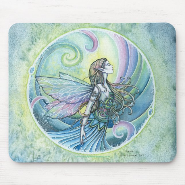 Water Fairy Art Mousepad by Molly Harrison (Front)