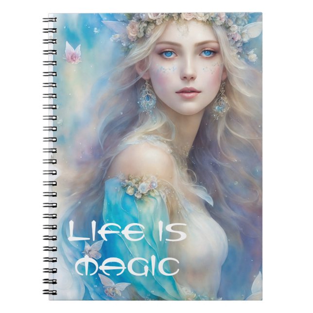 Water Fairy Portrait Notebook (Front)