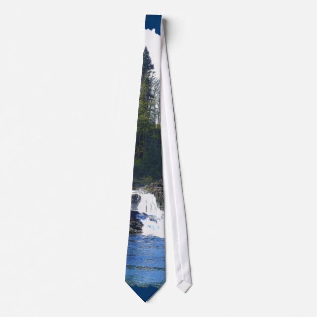 WATER FALL, FOREST, NATURE Series Tie (Front)