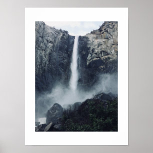 Water Falls Bridalveil Yosemite Color Photography Poster