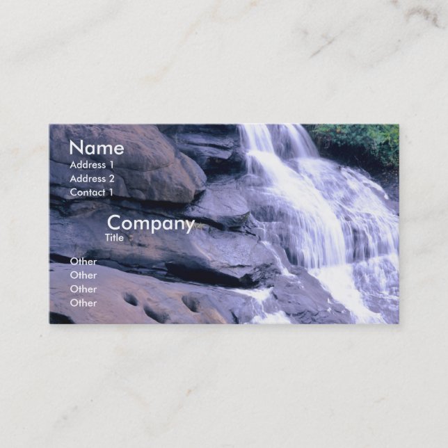 Water Falls Business Card (Front)