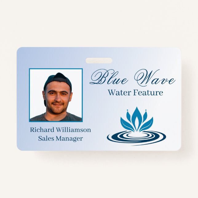 Water Feature Installation Blue ID ID Badge (Front)