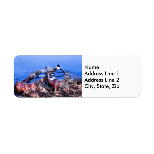 Water Filled Canoes Return Address Label