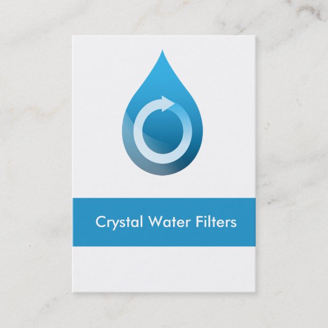 water filter Business Cards (Front)