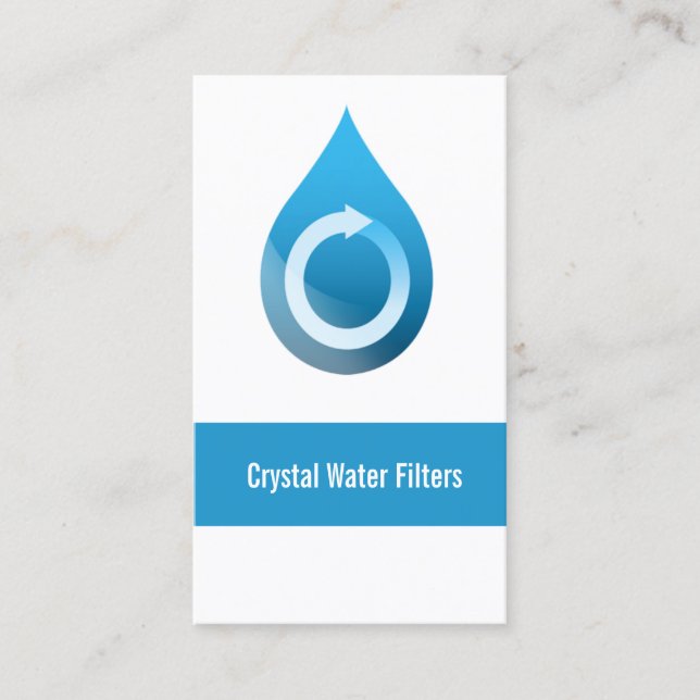 water filter Business Cards (Front)