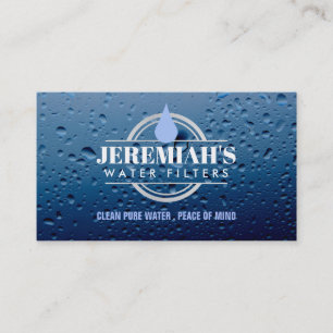 Water Filter Business Cards