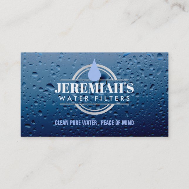 Water Filter Business Cards (Front)
