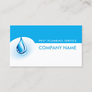 Water Filter Filtering Service Blue & White Card