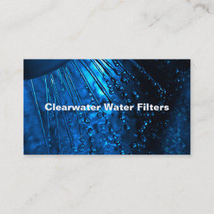 Water Filter Service Business Card