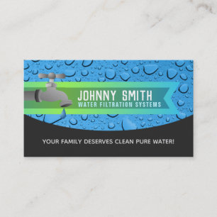 Water Filtration Business Cards