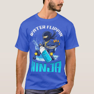 Water Flippin Bottle Ninja Funny Humour Game T-Shirt