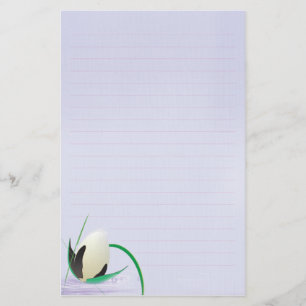 water flower stationery