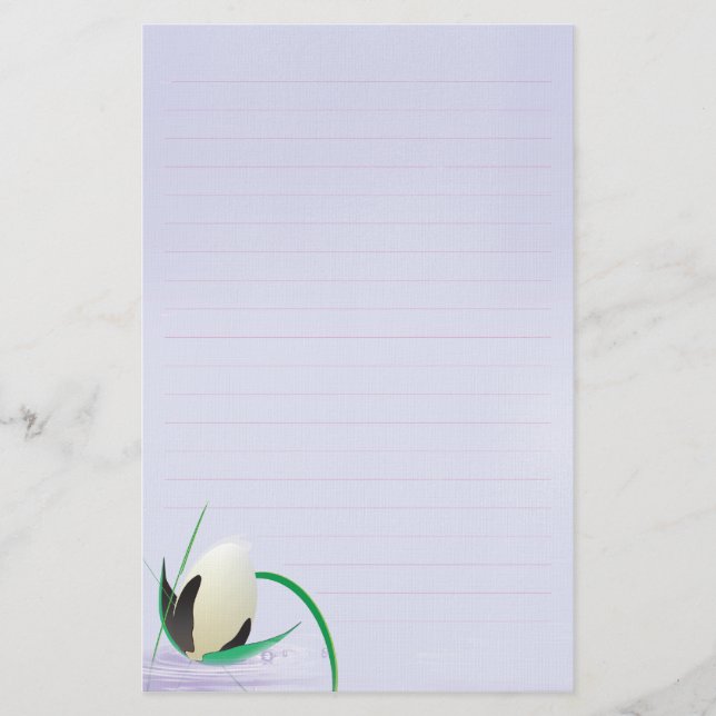 water flower stationery (Front)