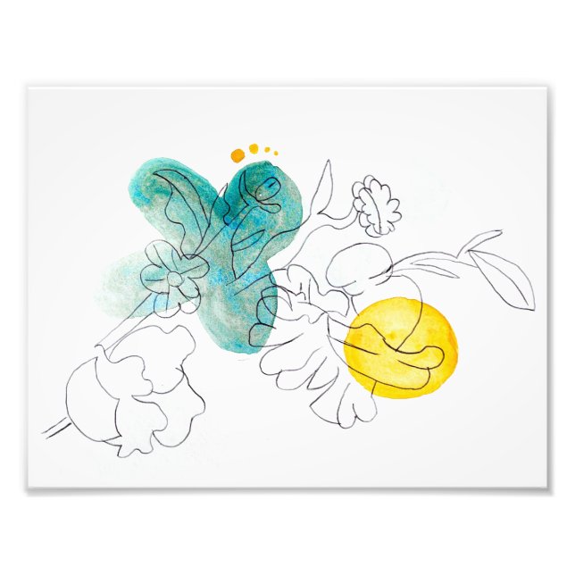 Water Flowers Print (Front)