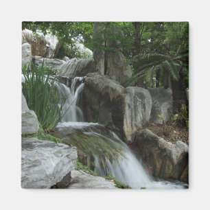 Water Flowing Through The Stones Magnet