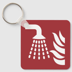 Water Fog Applicator Safety Sign Key Ring