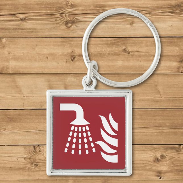 Water Fog Applicator Safety Sign Key Ring (Creator Uploaded)