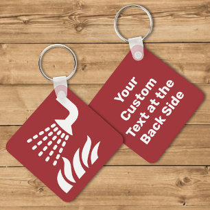 Water Fog Applicator Safety Sign Key Ring