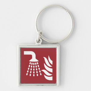 Water Fog Applicator Safety Sign Key Ring