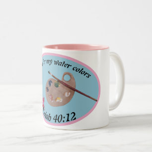 water for my water colours Two-Tone coffee mug