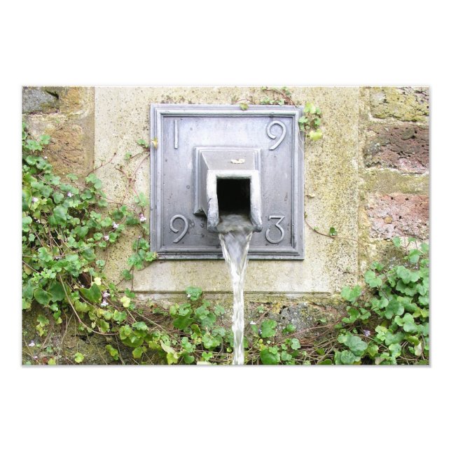 Water fountain photo print (Front)