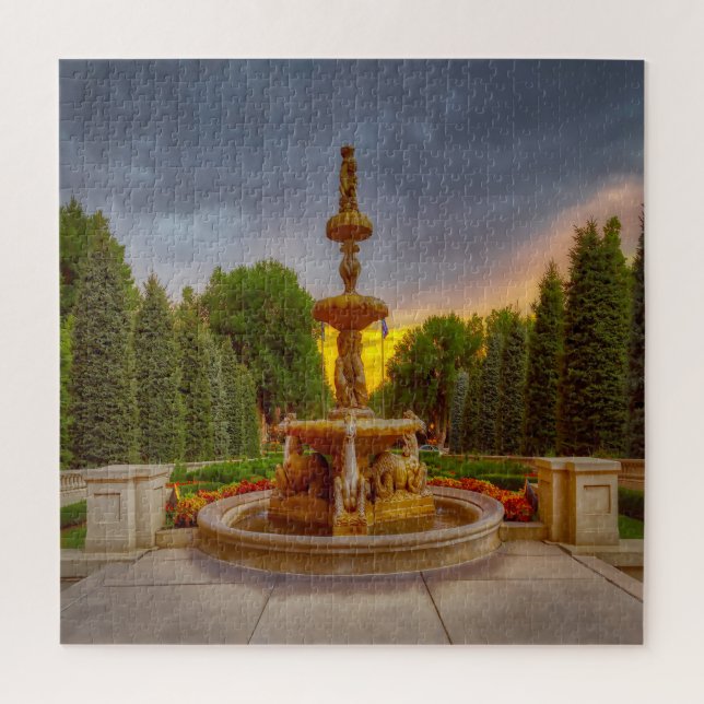Water Fountains Colorado Springs Jigsaw Puzzle (Vertical)