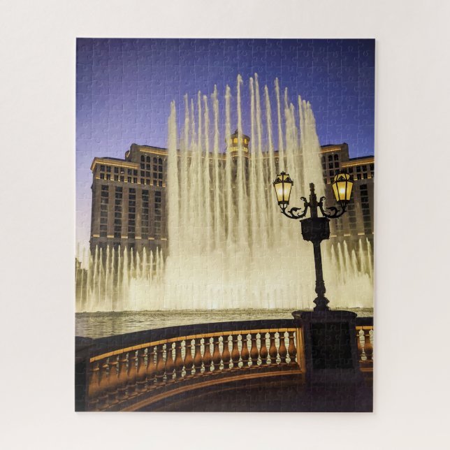 Water Fountains in Las Vegas Jigsaw Puzzle (Vertical)