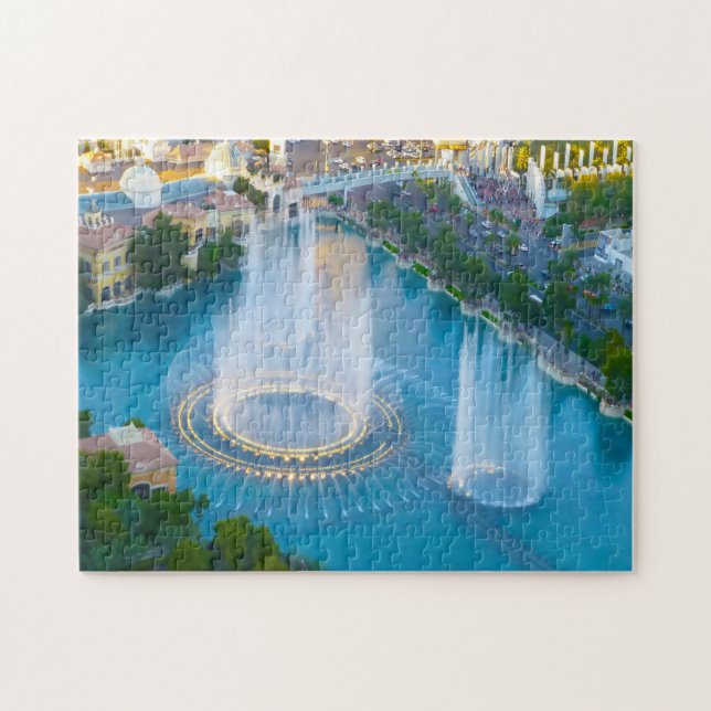 Water Fountains in Las Vegas Jigsaw Puzzle (Horizontal)