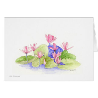 Water Fowers Card
