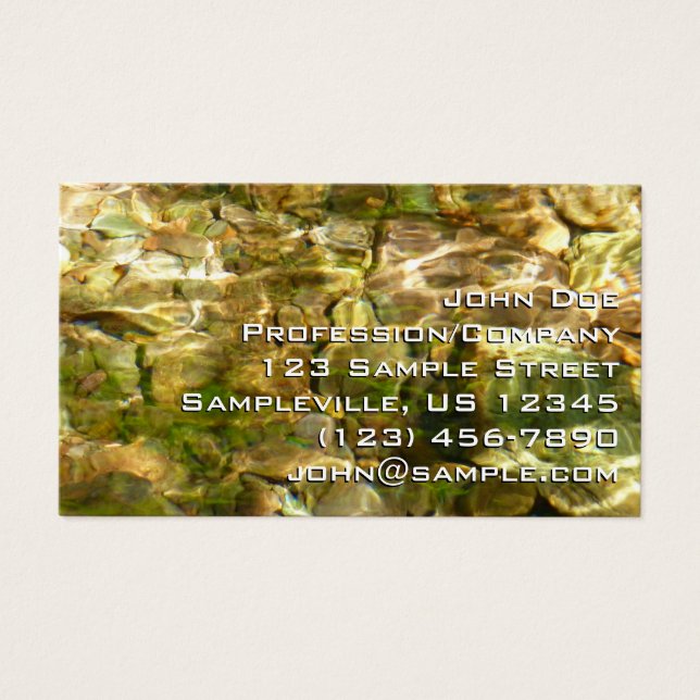 Water from Hot Springs Green-Gold Nature (Front)