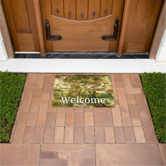 Water from Hot Springs Green-Gold Nature Doormat