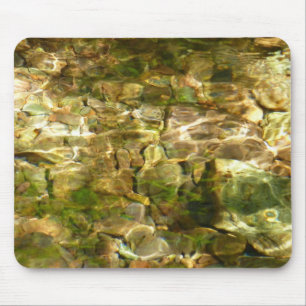 Water from Hot Springs Green-Gold Nature Mouse Mat