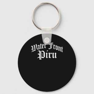 Water Front Piru Sticker Key Ring