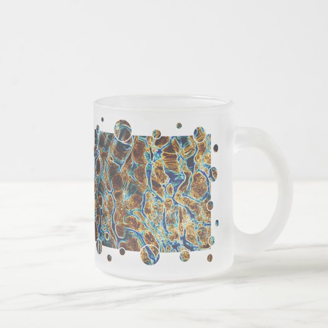 WATER FROSTED GLASS COFFEE MUG (Right)