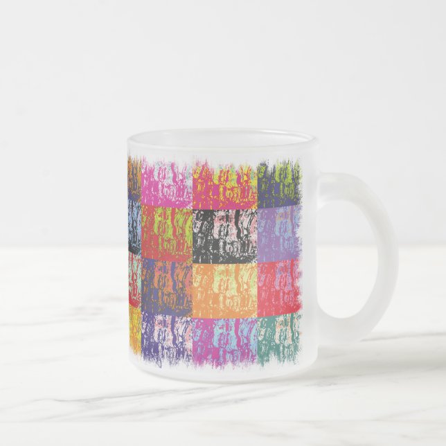 WATER FROSTED GLASS COFFEE MUG (Right)