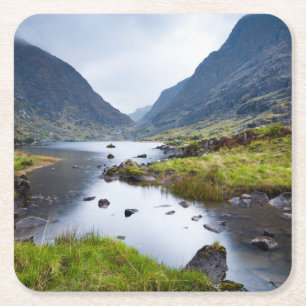 Water Gap of Dunloe County Kerry Ireland Square Paper Coaster