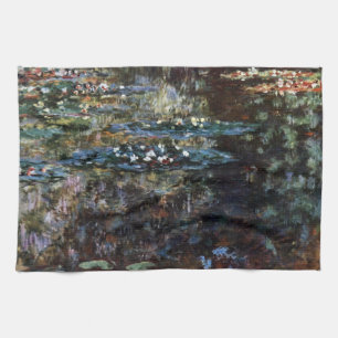 Water Garden at Giverny, France by Claude Monet Tea Towel