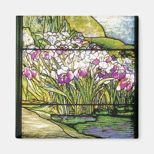 Water Garden Stained Glass Magnet