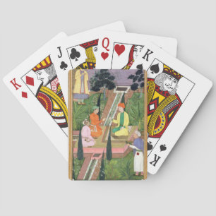 Water gardens, from the Clive Album (gouache on pa Playing Cards
