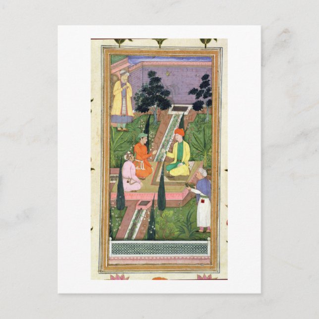 Water gardens, from the Clive Album (gouache on pa Postcard (Front)