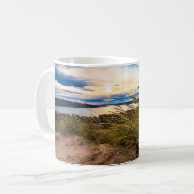 Water | Glen Lake Sleeping Bear Dunes Michigan Coffee Mug (Front Left)