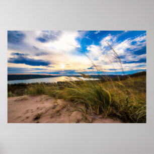 Water   Glen Lake Sleeping Bear Dunes Michigan Poster