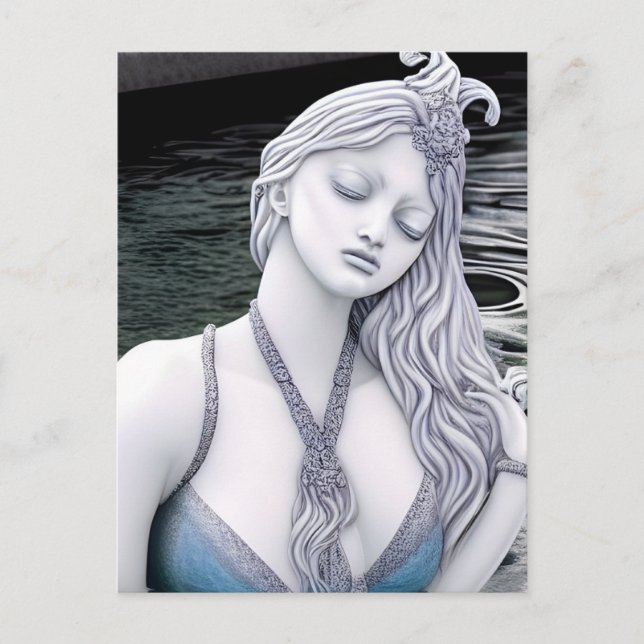 Water Goddess AI Generated Art  Postcard (Front)