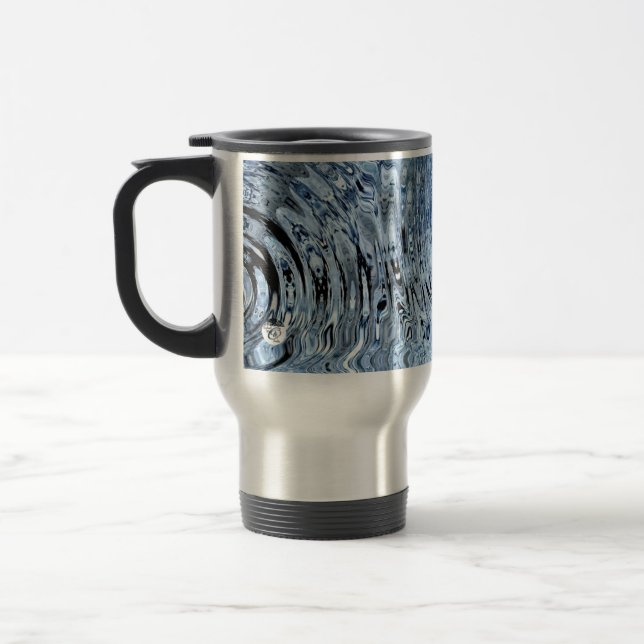 "Water Graphics No.1 Voyager" Travel Mug (Left)
