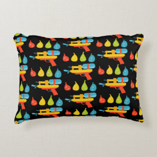 Water Gun & Balloons Summer Decorative Cushion